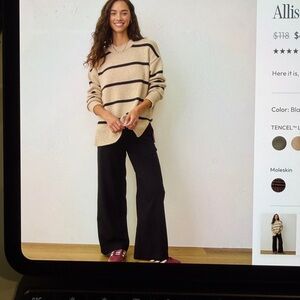 Marine Layer Allison Pants - black size large